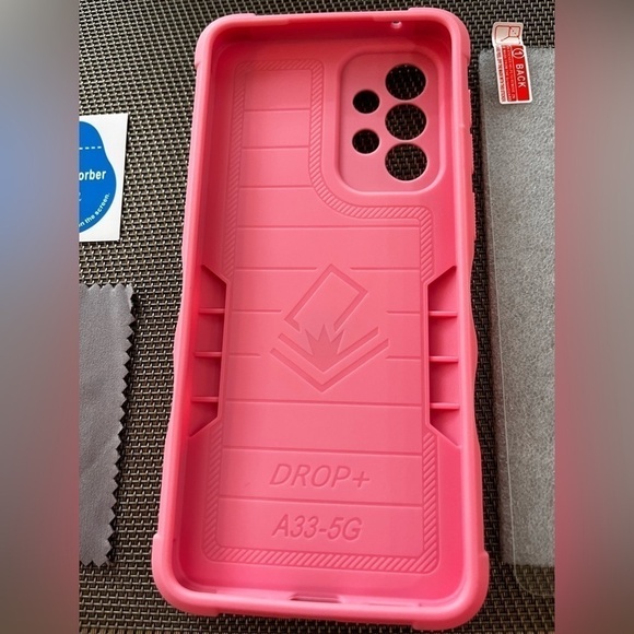 SAMSUNG Galaxy A33 5G
Case,with 2 pack Tempered Glass Screen
Protector pink NWT - Picture 7 of 16